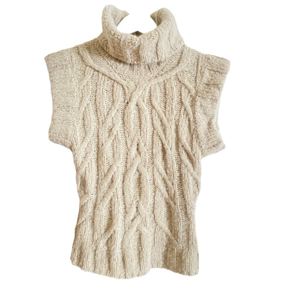 KNWLS Cashmere Cable Knit Turtleneck NWT size XS Cable Knit Turtleneck - Picture 2 of 7